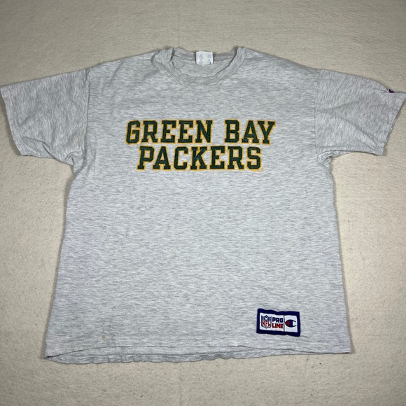 Champion Green Bay Packers NFL Pro Line T Shirt Mens XL Grey Football Tee - Picture 2 of 14